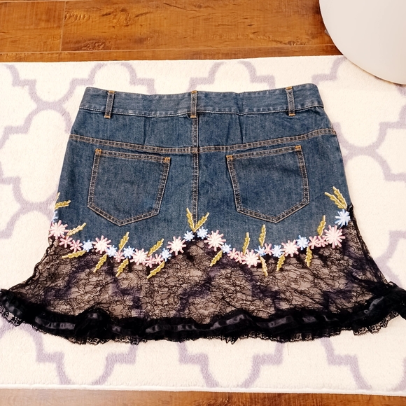 R.E.D. Valentino Denim Skirt New without tags - Picture 6 of 15